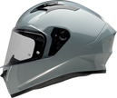 Z1R Talon street full face helmet in Nardo Gray, solid color, adult size XS, showing the helmet's sleek design and matte finish.