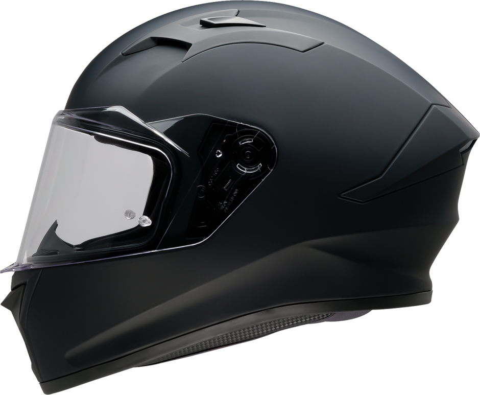 Z1R Talon full face street helmet in solid flat black, adult XS size, with sleek aerodynamic design and venting features.