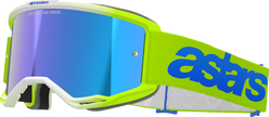 ALPINESTARS GOGGLES Vision 5 Goggle - Blaze - Yellow/Blue - Blue Mirror Lens 5102125-5007