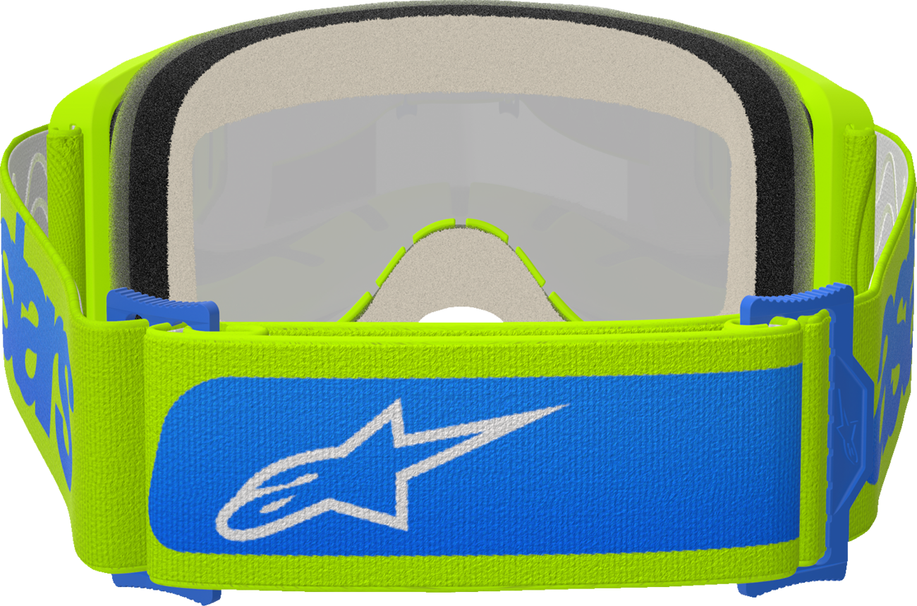 ALPINESTARS GOGGLES Vision 5 Goggle - Blaze - Yellow/Blue - Blue Mirror Lens 5102125-5007