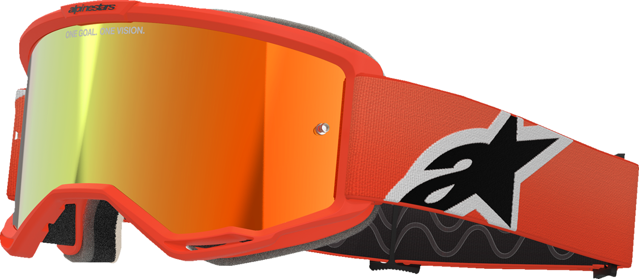 ALPINESTARS GOGGLES Vision 5 Goggle - Corp - Orange - Red Mirror Lens 5101825-480