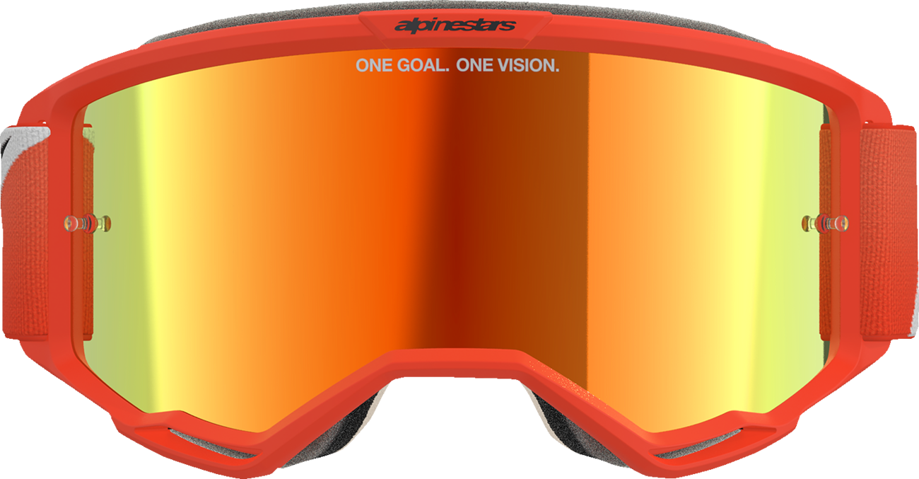 ALPINESTARS GOGGLES Vision 5 Goggle - Corp - Orange - Red Mirror Lens 5101825-480