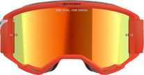 ALPINESTARS GOGGLES Vision 5 Goggle - Corp - Orange - Red Mirror Lens 5101825-480