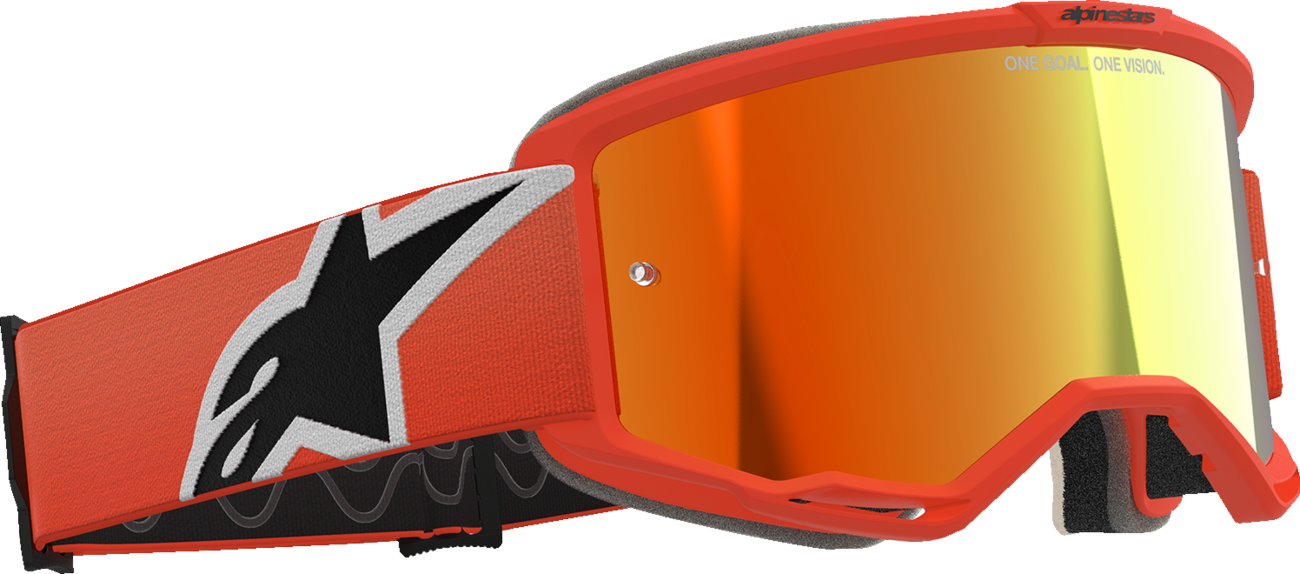 ALPINESTARS GOGGLES Vision 5 Goggle - Corp - Orange - Red Mirror Lens 5101825-480