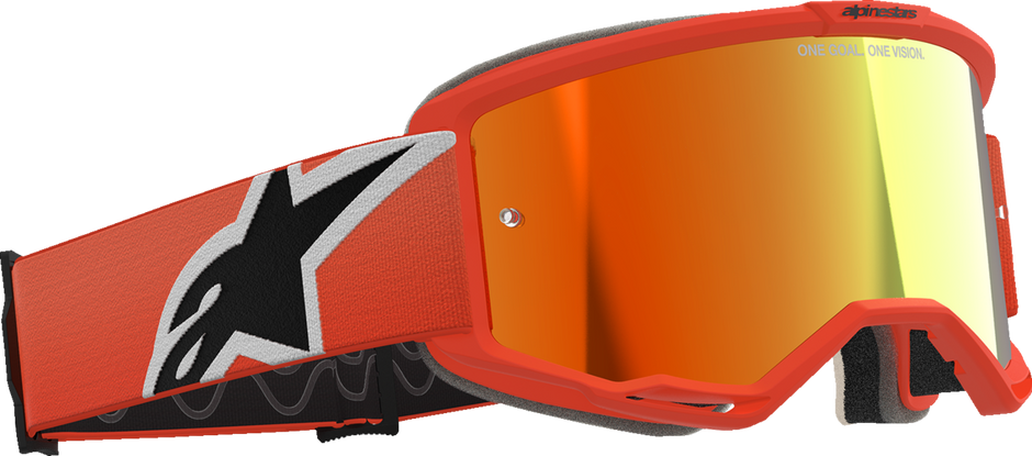 ALPINESTARS GOGGLES Vision 5 Goggle - Corp - Orange - Red Mirror Lens 5101825-480
