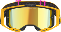 ALPINESTARS GOGGLES Vision 8 Goggle - Corp - Orange/Yellow/Pink - Gold Mirror Lens 5101625-4005