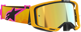 ALPINESTARS GOGGLES Vision 8 Goggle - Corp - Orange/Yellow/Pink - Gold Mirror Lens 5101625-4005