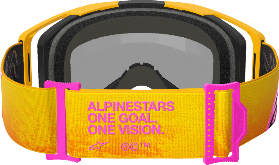 ALPINESTARS GOGGLES Vision 8 Goggle - Corp - Orange/Yellow/Pink - Gold Mirror Lens 5101625-4005