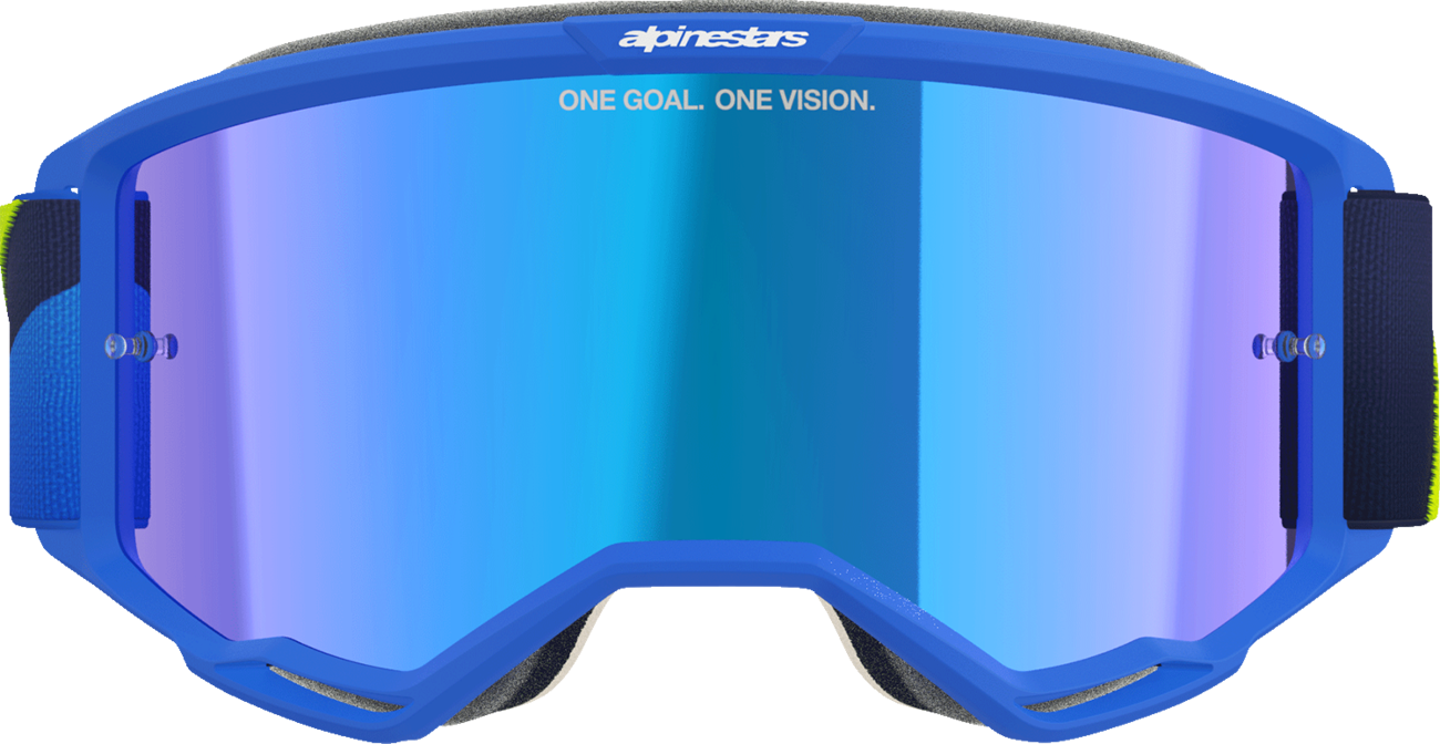 ALPINESTARS GOGGLES Vision 5 Goggle - Corp - Blue/Yellow - Blue Mirror Lens 5101825-7288