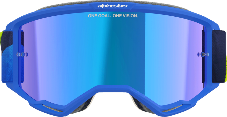 ALPINESTARS GOGGLES Vision 5 Goggle - Corp - Blue/Yellow - Blue Mirror Lens 5101825-7288