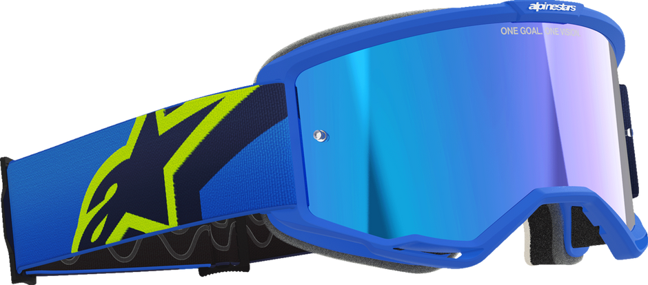 ALPINESTARS GOGGLES Vision 5 Goggle - Corp - Blue/Yellow - Blue Mirror Lens 5101825-7288