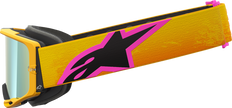 ALPINESTARS GOGGLES Vision 8 Goggle - Corp - Orange/Yellow/Pink - Gold Mirror Lens 5101625-4005