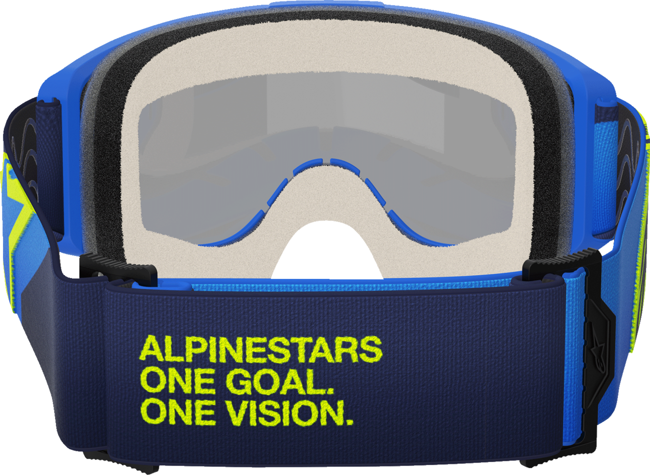 ALPINESTARS GOGGLES Vision 5 Goggle - Corp - Blue/Yellow - Blue Mirror Lens 5101825-7288
