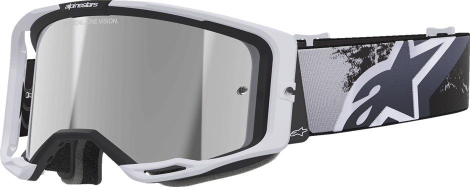 ALPINESTARS GOGGLES Vision 8 Goggle - Lahnd - Iron/Camo - Silver Mirror Lens 5100526-9283