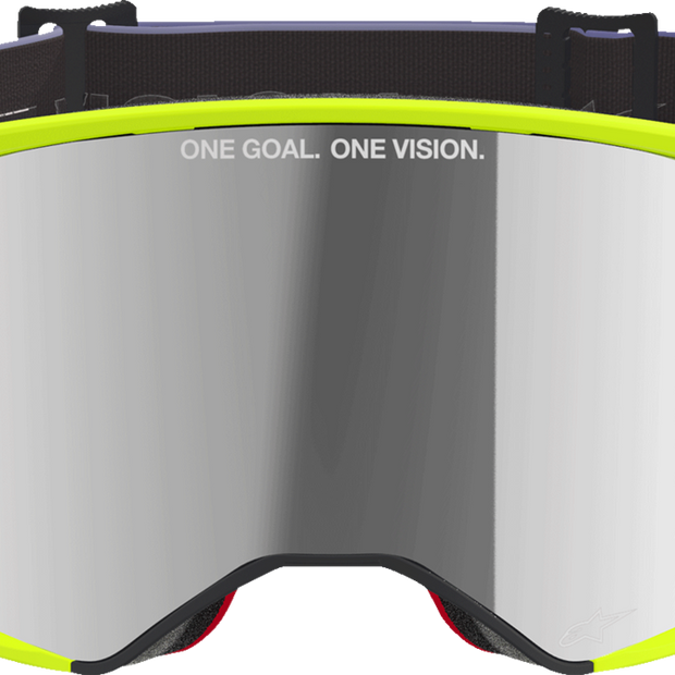ALPINESTARS GOGGLES Supertech Goggle - Corp - Purple/Yellow - Silver Mirror Lens 5100326-3156