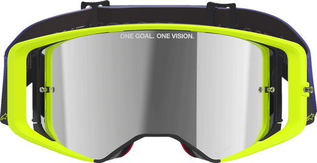 ALPINESTARS GOGGLES Supertech Goggle - Corp - Purple/Yellow - Silver Mirror Lens 5100326-3156