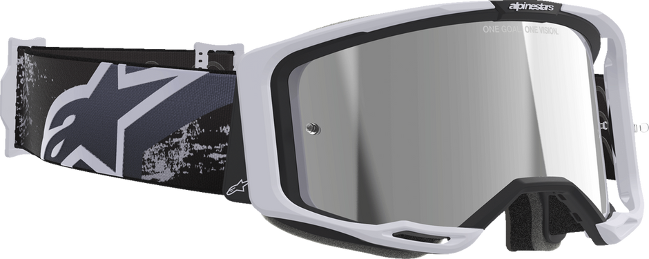 ALPINESTARS GOGGLES Vision 8 Goggle - Lahnd - Iron/Camo - Silver Mirror Lens 5100526-9283