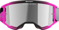 ALPINESTARS GOGGLES Vision 5 Goggle - Lahnd - Iron/Pink - Silver Mirror Lens 5100626-9284