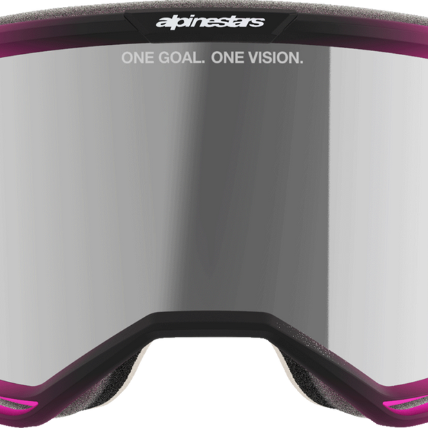 ALPINESTARS GOGGLES Vision 5 Goggle - Lahnd - Iron/Pink - Silver Mirror Lens 5100626-9284