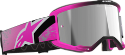 ALPINESTARS GOGGLES Vision 5 Goggle - Lahnd - Iron/Pink - Silver Mirror Lens 5100626-9284