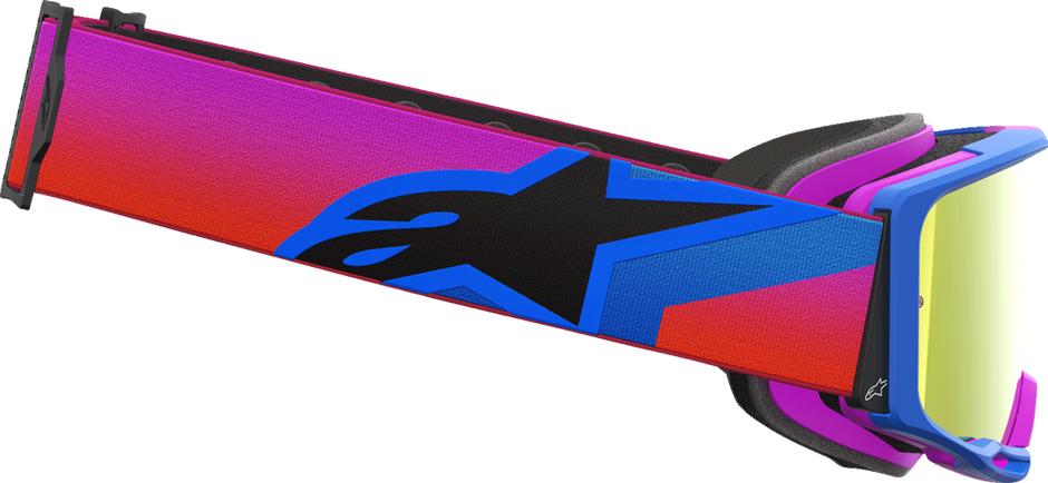 ALPINESTARS GOGGLES Vision 8 Goggle - Corp - Blue/Purple/Orange - Red Mirror Lens 5101625-7286