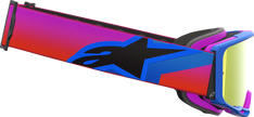 ALPINESTARS GOGGLES Vision 8 Goggle - Corp - Blue/Purple/Orange - Red Mirror Lens 5101625-7286