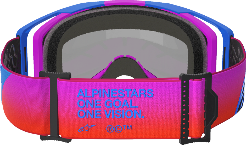 ALPINESTARS GOGGLES Vision 8 Goggle - Corp - Blue/Purple/Orange - Red Mirror Lens 5101625-7286