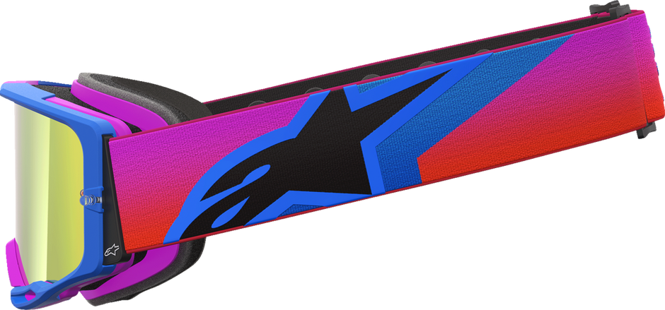 ALPINESTARS GOGGLES Vision 8 Goggle - Corp - Blue/Purple/Orange - Red Mirror Lens 5101625-7286