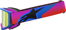 ALPINESTARS GOGGLES Vision 8 Goggle - Corp - Blue/Purple/Orange - Red Mirror Lens 5101625-7286