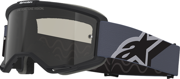 ALPINESTARS GOGGLES Vision Sand Goggle - Black/Gray - Dark Gray Smoke Lens 5100826-1572