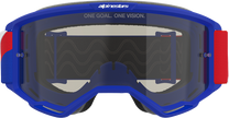 ALPINESTARS GOGGLES Vision Sand Goggle - Blue/Red/White - Dark Smoke Lens 5100826-7295
