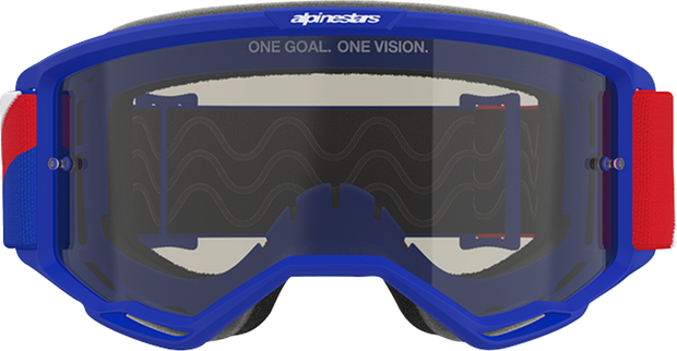 ALPINESTARS GOGGLES Vision Sand Goggle - Blue/Red/White - Dark Smoke Lens 5100826-7295