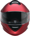 Z1R Solaris 2.0 satin red modular street helmet with full face design, XS size, showing the helmet's sleek, aerodynamic look.