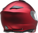 Z1R Solaris 2.0 Satin Red modular street helmet showing full face and open face modes, size XS.