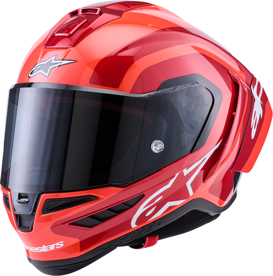 ALPINESTARS Supretech R10 Helmet - 22.06 - Arius - Gloss - Black/White/Double Red - XS 8203926-1683-XS