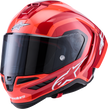 ALPINESTARS Supretech R10 Helmet - 22.06 - Arius - Gloss - Black/White/Double Red - XS 8203926-1683-XS