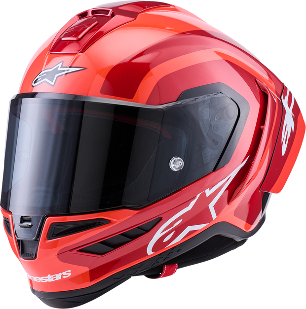 ALPINESTARS Supretech R10 Helmet - 22.06 - Arius - Gloss - Black/White/Double Red - XS 8203926-1683-XS