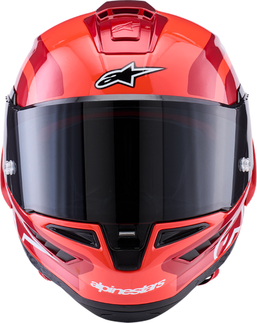 ALPINESTARS Supretech R10 Helmet - 22.06 - Arius - Gloss - Black/White/Double Red - XS 8203926-1683-XS