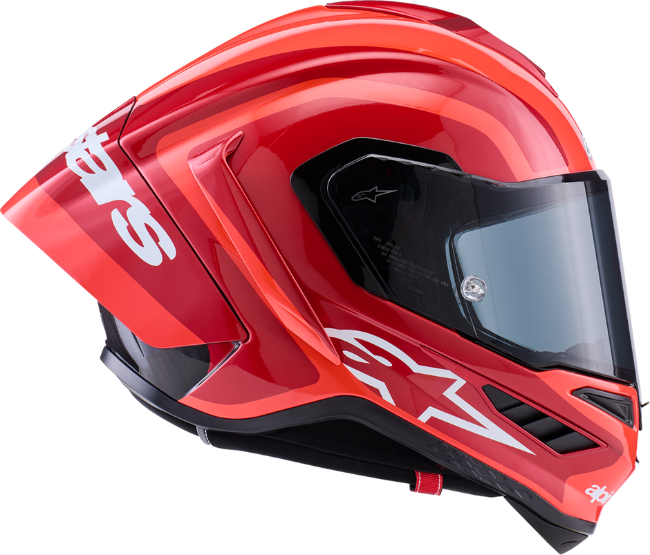 ALPINESTARS Supretech R10 Helmet - 22.06 - Arius - Gloss - Black/White/Double Red - XS 8203926-1683-XS