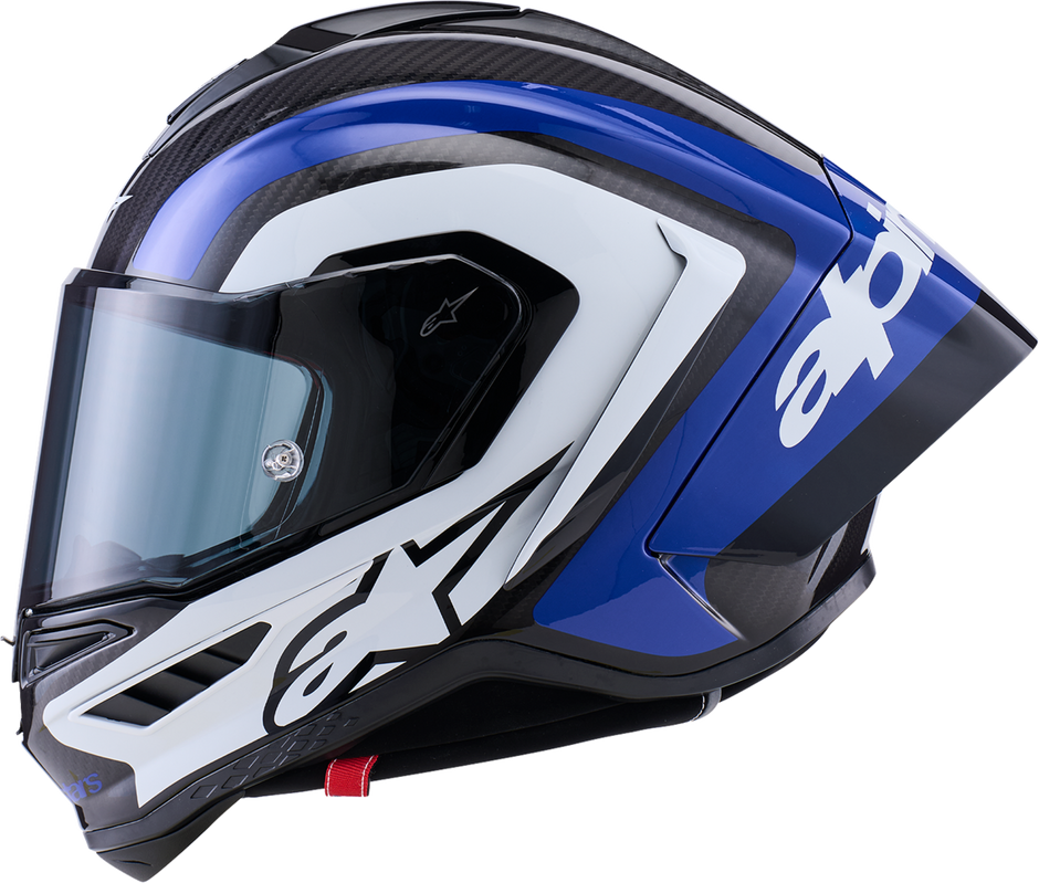 ALPINESTARS Supretech R10 Helmet - 22.06 - Arius - Gloss Black/White/Blue - Large 8203926-1647-L