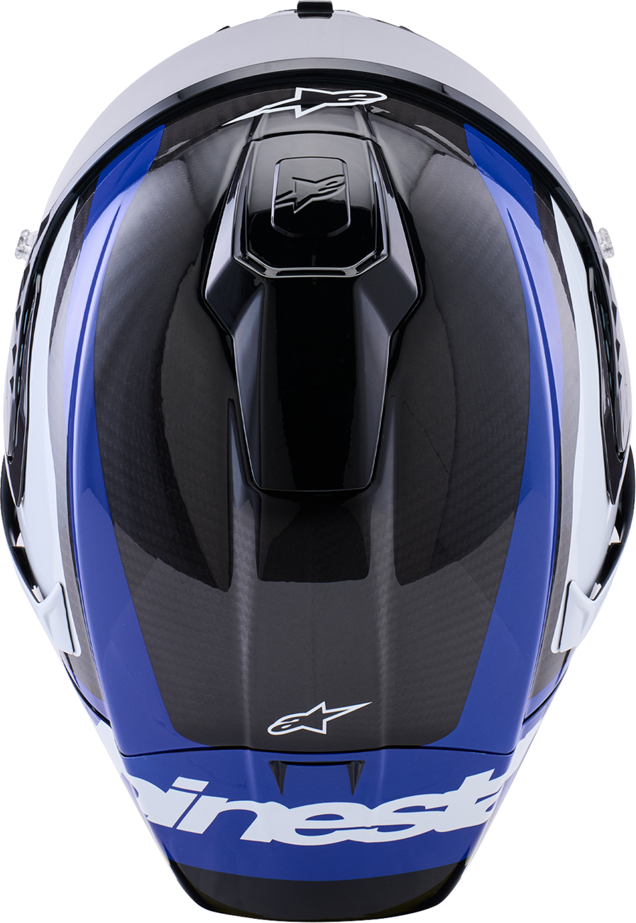 ALPINESTARS Supretech R10 Helmet - 22.06 - Arius - Gloss Black/White/Blue - Large 8203926-1647-L