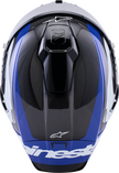 ALPINESTARS Supretech R10 Helmet - 22.06 - Arius - Gloss Black/White/Blue - Large 8203926-1647-L