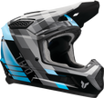 THOR Fleet Camber offroad full face 1-piece adult helmet in black and teal, 2XL size, with ventilation and secure chin strap.