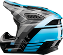 THOR Fleet Camber offroad full face helmet in black and teal, 2XL size, with aerodynamic design and ventilation features.