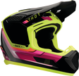 THOR Fleet Defy offroad full face helmet in black and acid green, adult XL size, with vented design and secure chin strap.