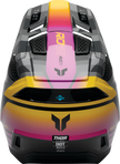 THOR Fleet Camber offroad full face adult helmet in black and magenta, size XL, with aerodynamic design and ventilation.
