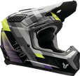 THOR Fleet Camber black and purple offroad full face adult helmet, 2XL size, with ventilation and sturdy chin guard.