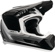 THOR Fleet Defy Offroad Full Face Helmet in black and white, 2XL size, designed for adult motocross and off-road riding.