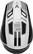 THOR Fleet Defy offroad full face helmet in black and white, adult 2XL size, with sleek design and ventilation features.