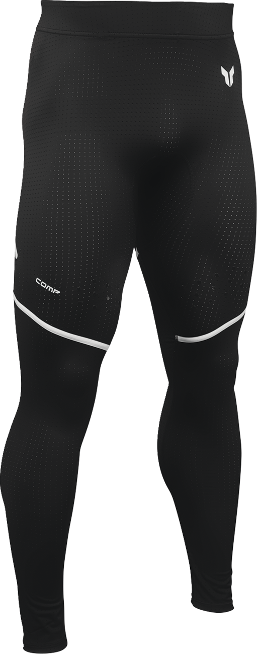 Black THOR Comp Pants for offroad ATV riding, small size, durable motocross apparel with reinforced knee protection.